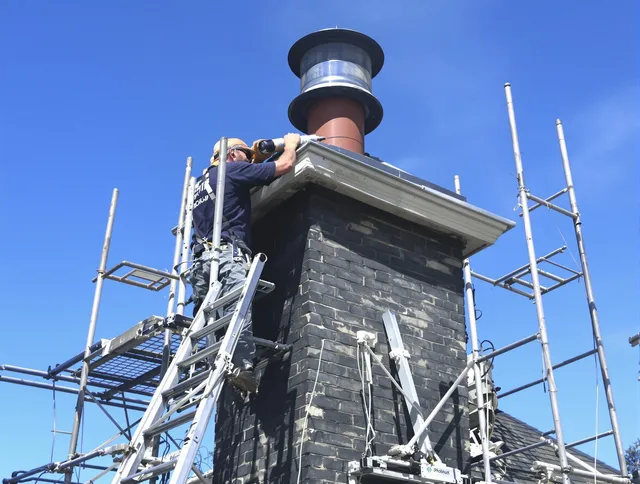 Sturdy chimney crown finished by Hopkinton Chimney Sweep in Hopkinton, MA