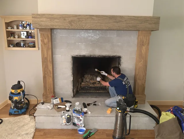 Detailed creosote removal process by Hopkinton Chimney Sweep in Hopkinton, MA