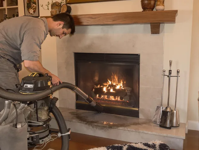 Routine fireplace upkeep by Hopkinton Chimney Sweep in Hopkinton, MA